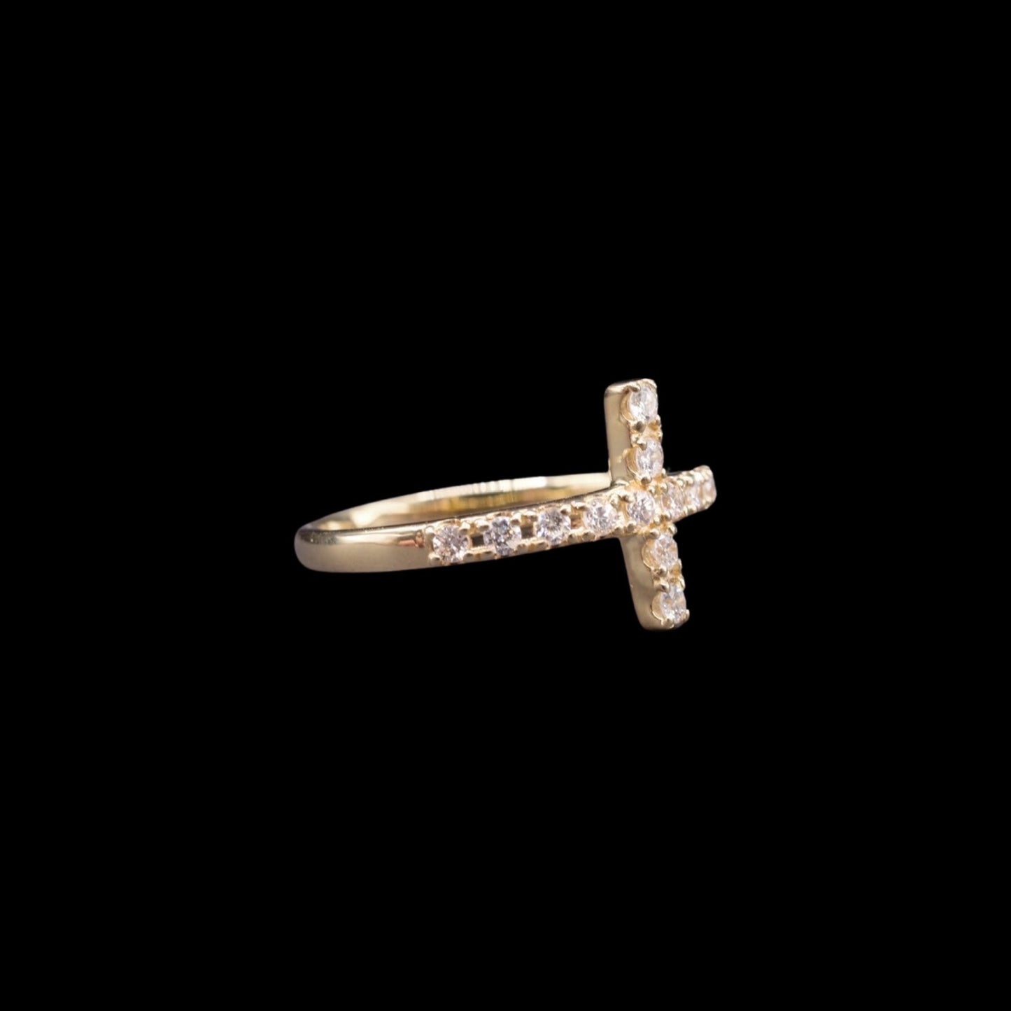 CROSS PAVE リング