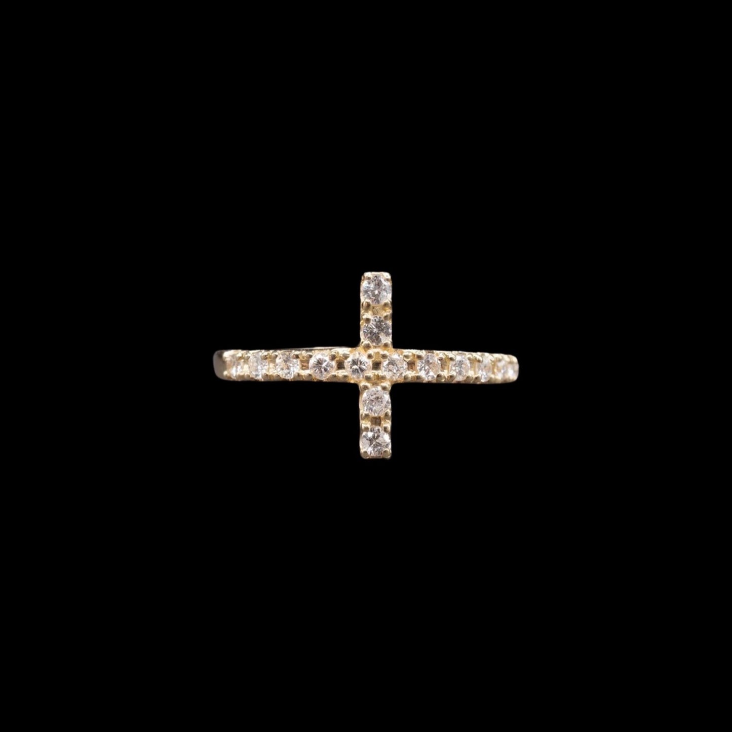 CROSS PAVE リング